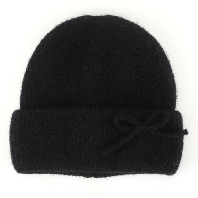 Isotoner® Ladies Beanie Hat Black Extra Image 1